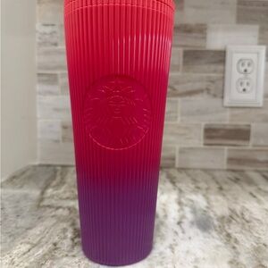 Starbucks Vibrant Red to Purple Ombre Tumbler